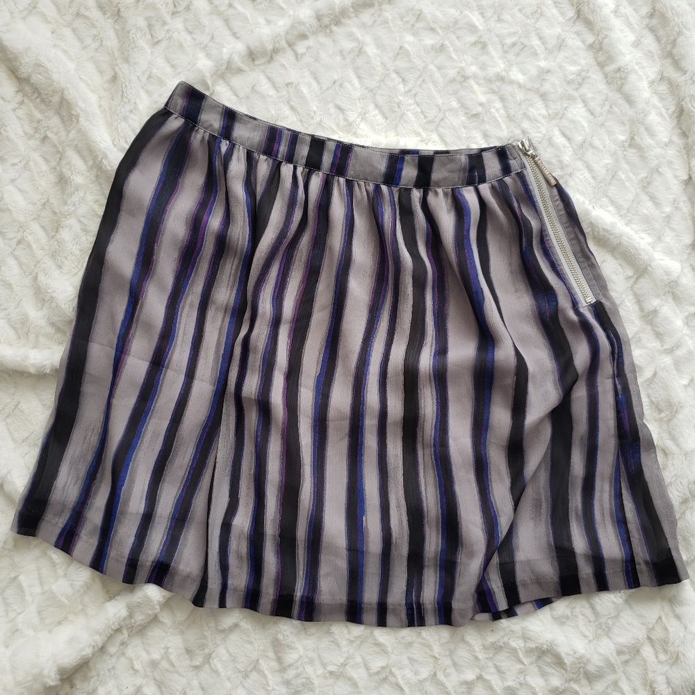 Richard Chai for Target Purple Striped Skirt